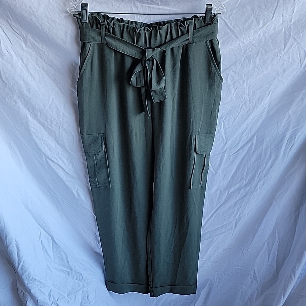 CARGO pant with paperbag waist